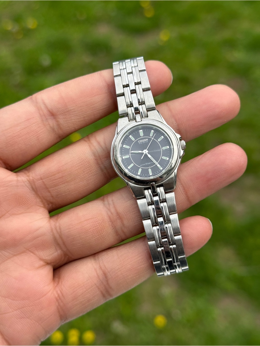 Citizen Stainless Steel Black Dial eco drive Women's Watch